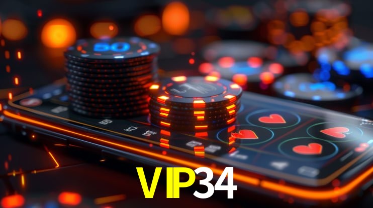 VIP34 Logo - Bônus de Cadastro