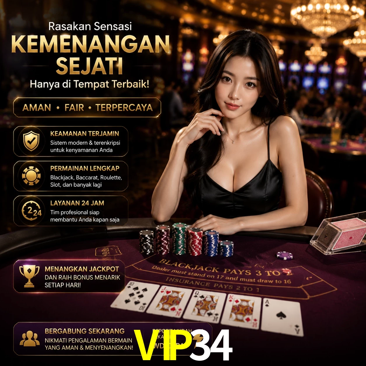 Bônus exclusivos membros VIP VIP34
